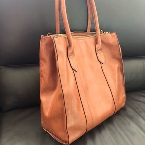 Bags - Brown faux leather tote bag Bags - Brown faux leather tote bag